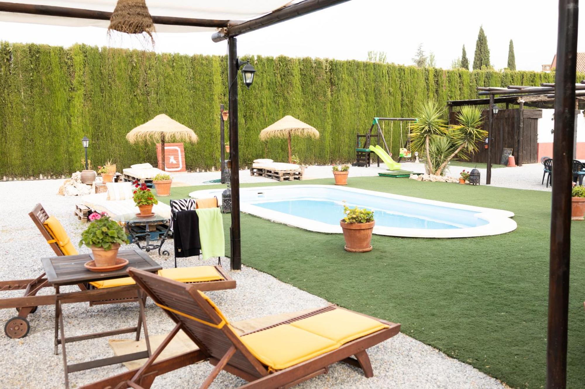La Cuadra, Finca A Los Pies De Sierra Nevada, A 10 Minutos Del Centro, Piscina, Jardin, Barbacoa La Zubia  Luaran gambar